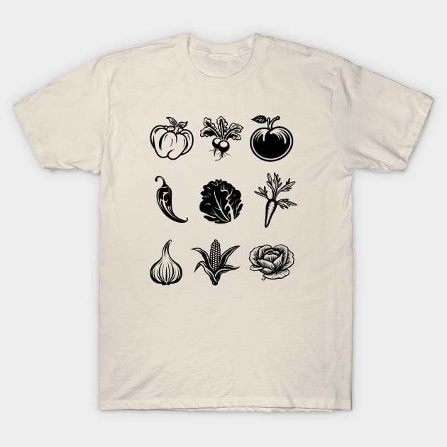 Vegetables T-Shirt by RefinedApparelLTD